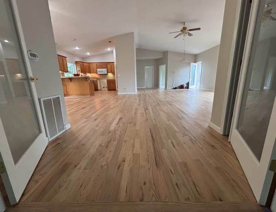 Wood flooring installation in Stockton