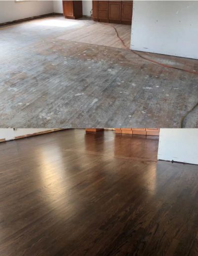 before and after flooring