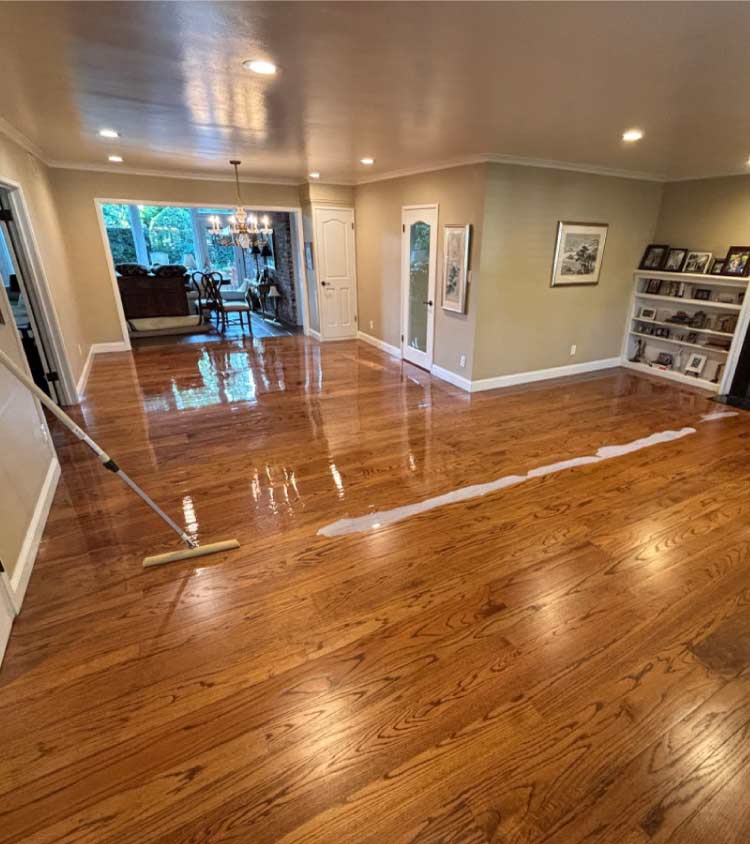 Wood Floor Recoating in sacramento, california