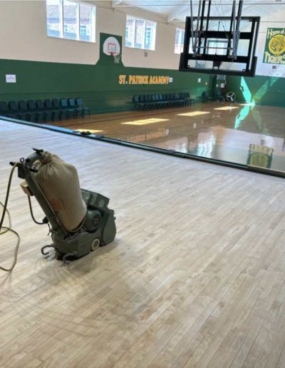 refinishing gymnasium flooring