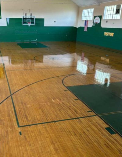 brand new hardwood gym flooring