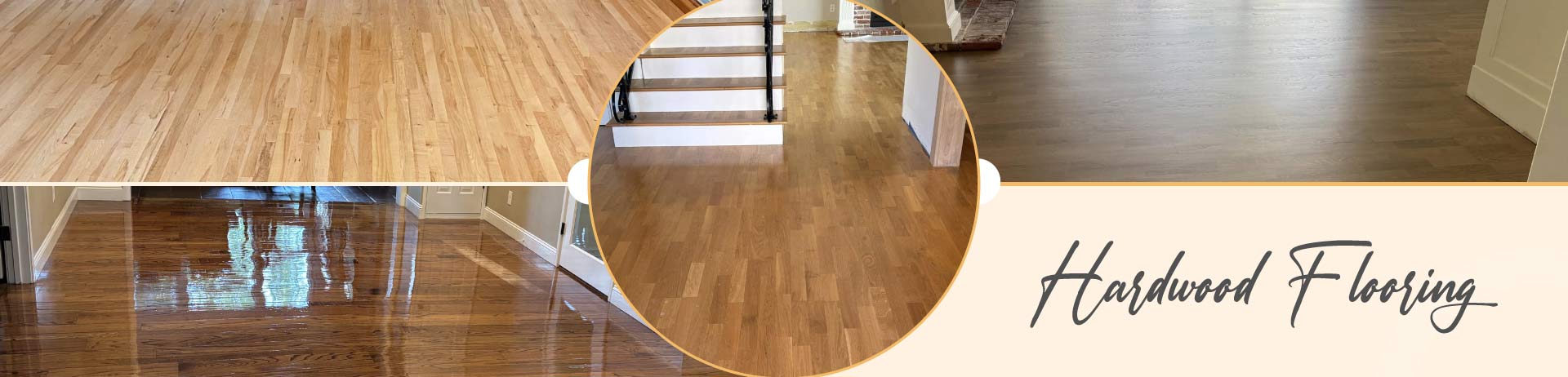 collage of hardwood floors installed in sacramento, ca