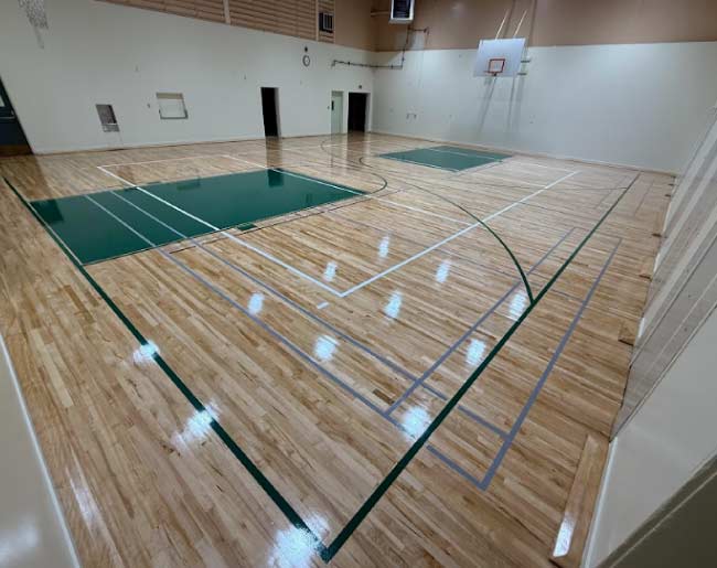Gymnasium and school Floor Refinishing