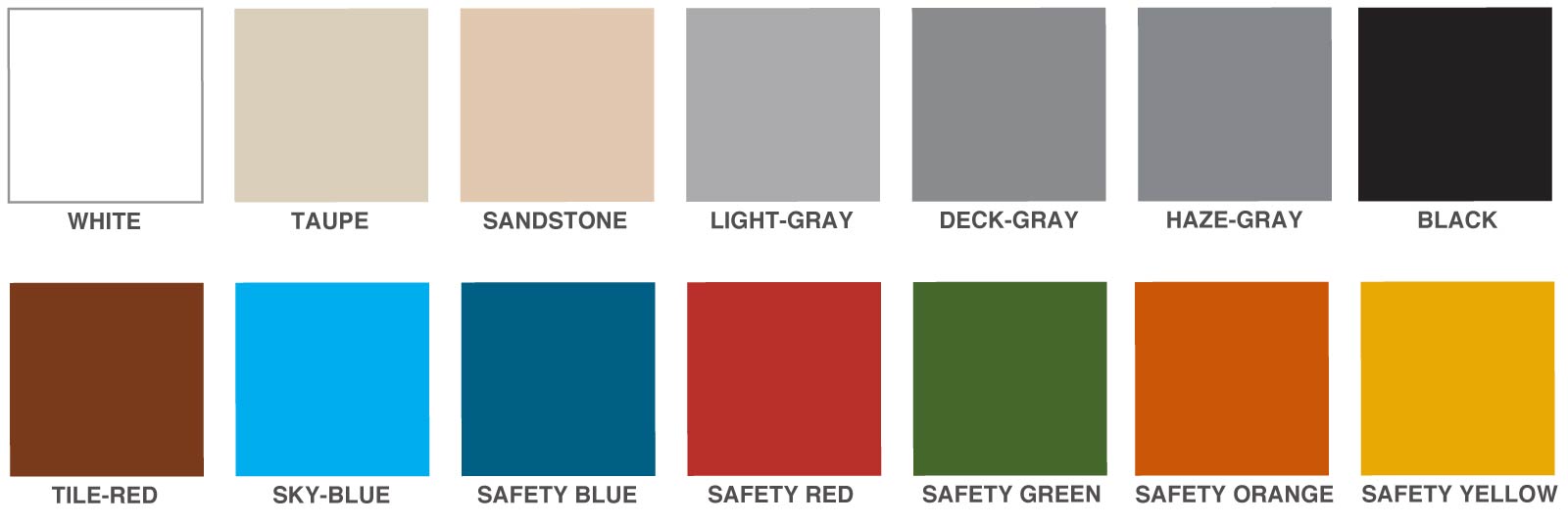 solid-mobile- color SCHEME for epoxy flooring